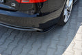 Maxton Design Heck Ansatz Flaps Diffusor passend für Audi A5 S-Line 8T FL Sportback schwarz Hochglanz