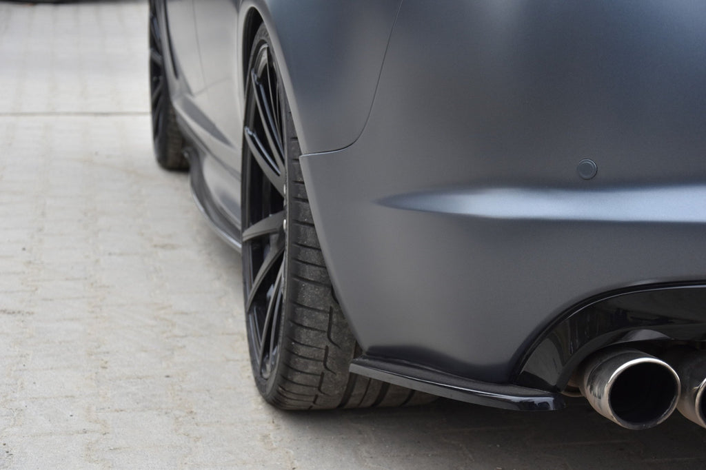 Maxton Design Heck Ansatz Flaps Diffusor passend für Jaguar XF-R Mk1 schwarz Hochglanz