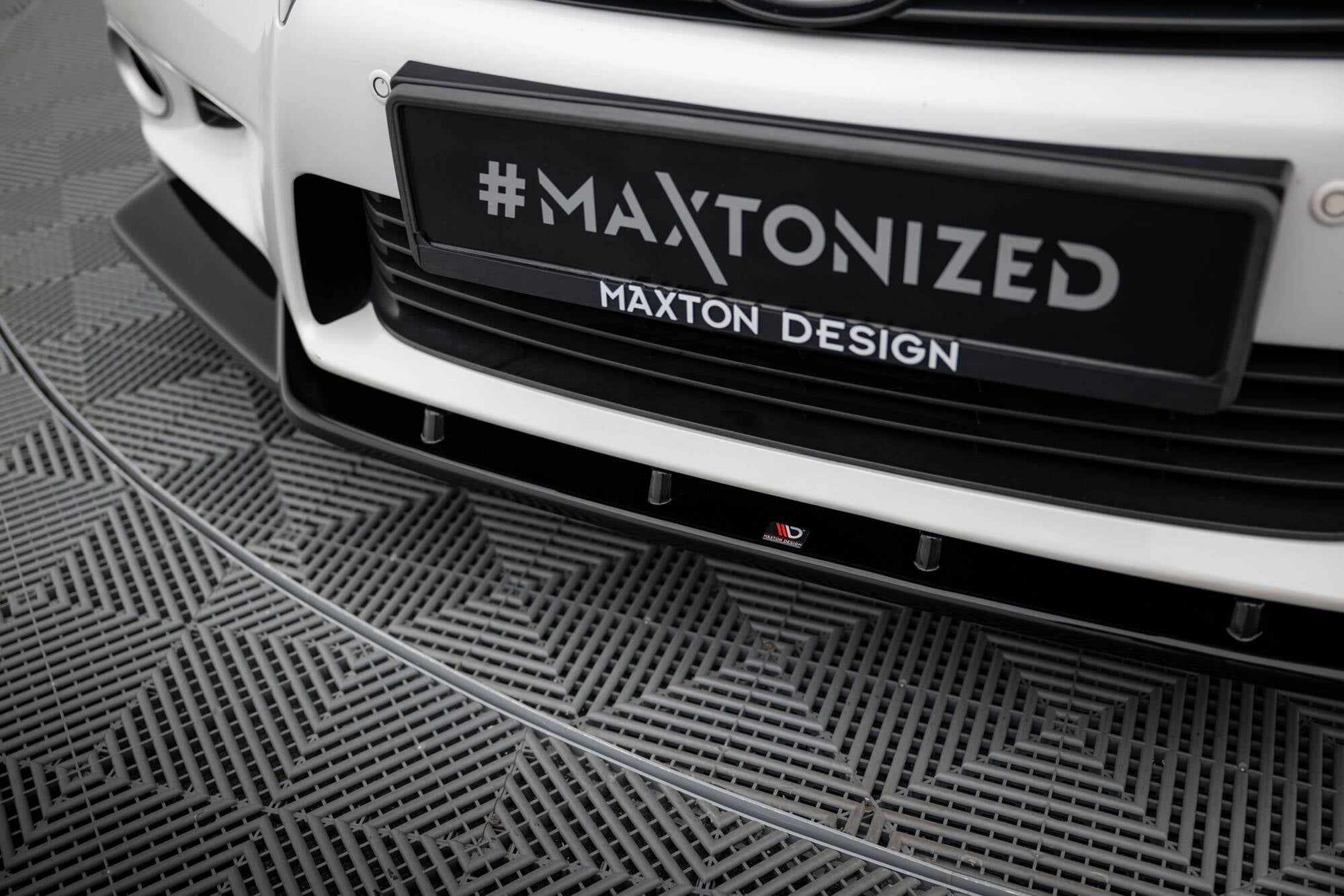 Maxton Design Street+ Spoilerlippe Front Ansatz passend für V.1 Lexus GS Mk4 (L10) schwarz Hochglanz