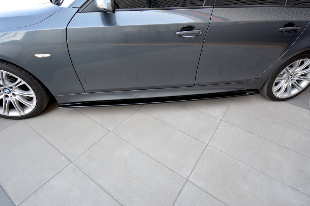Maxton Design Street+ Seitenschweller Leisten passend für BMW 5er E60/61 M Paket schwarz Hochglanz