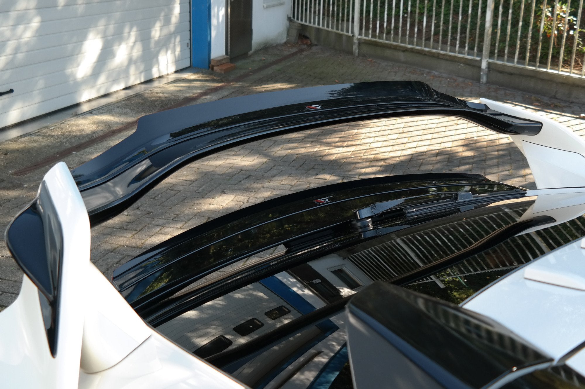 Maxton Design OBERER Spoiler CAP V.2 passend für Honda Civic Type-R Mk10 / Mk10 Facelift schwarz Hochglanz