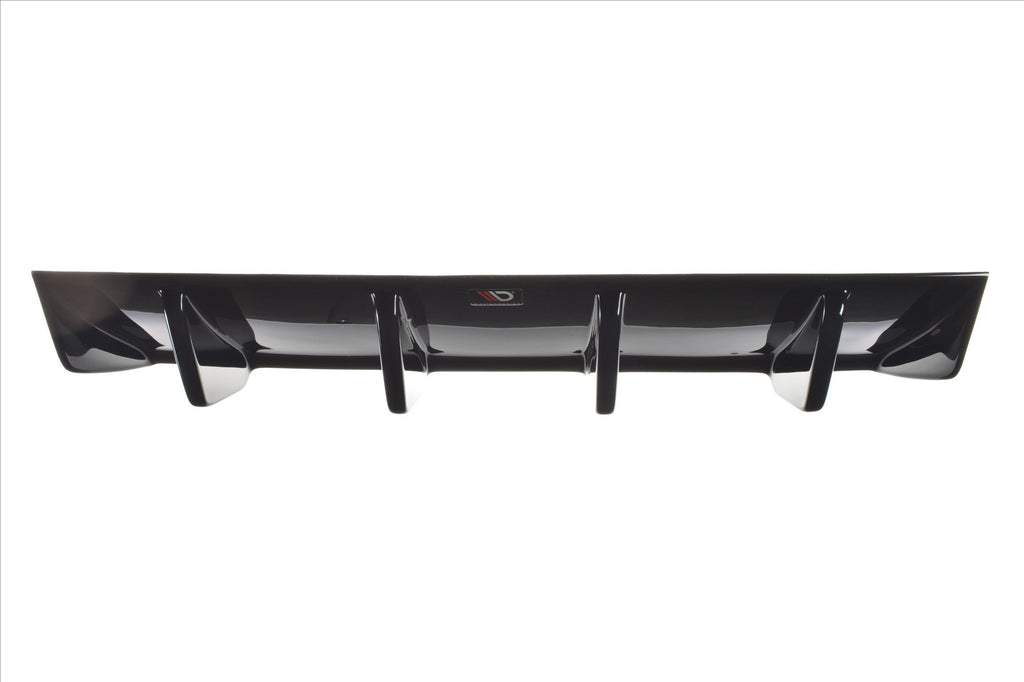Maxton Design Diffusor Heck Ansatz passend für Audi RS3 8V FL Limousine schwarz Hochglanz