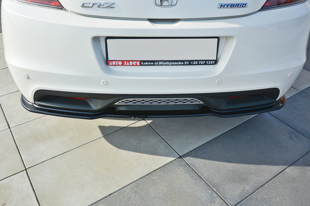 Maxton Design Mittlerer Diffusor Heck Ansatz für HONDA CR-Z schwarz matt
