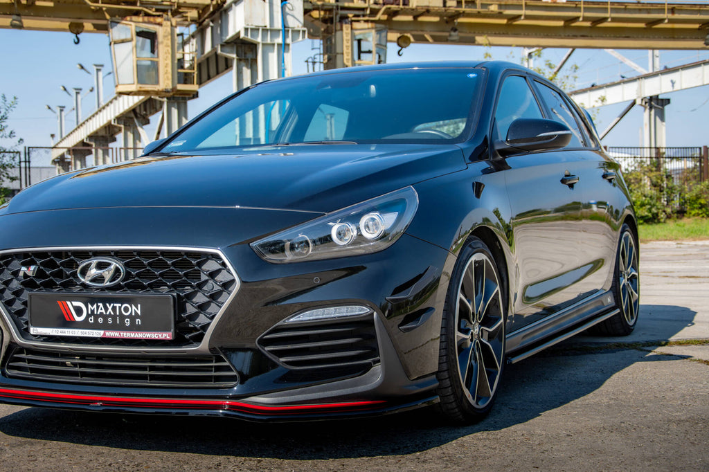 Maxton Design Stoßstangen Flaps Wings vorne Canards passend für Hyundai I30 N Mk3