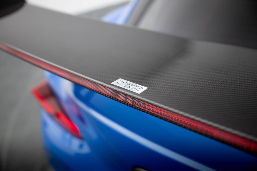 Maxton Design Carbon Spoiler With External Brackets Uprights + LED Toyota Supra Mk5 für Toyota Supra Mk5