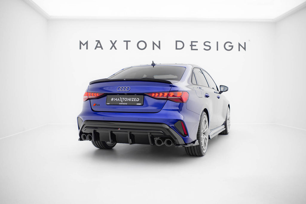 Maxton Design Diffusor Heck Ansatz für Audi S3 Limousine 8Y Facelift