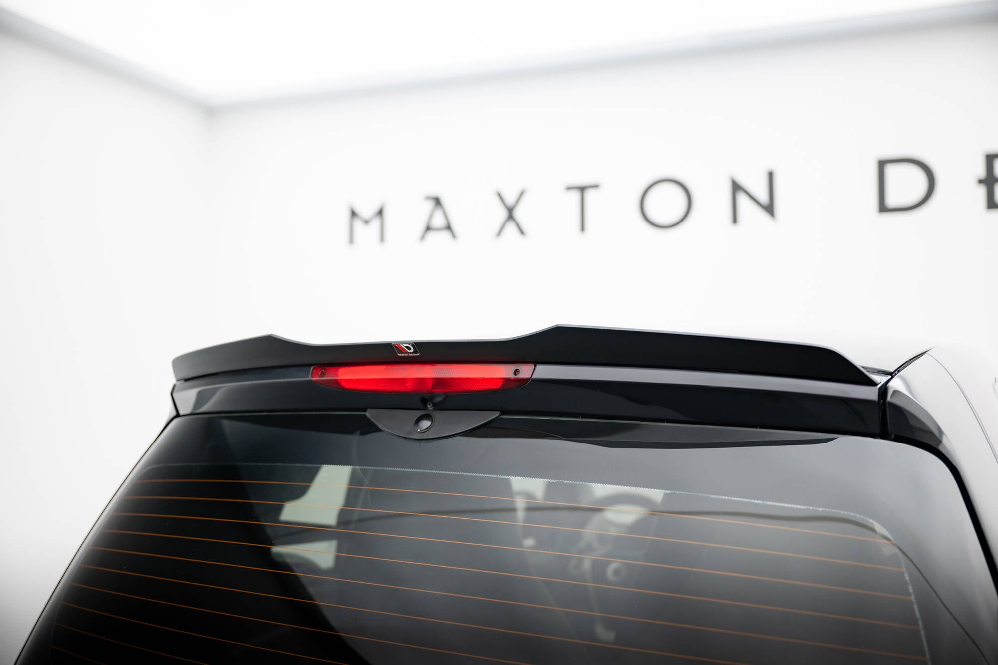 Maxton Design Spoiler CAP passend für Brabus Smart Fortwo C451 Facelift schwarz Hochglanz