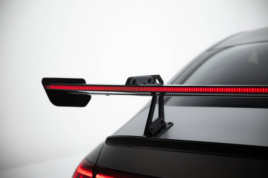 Maxton Design Carbon Spoiler With Upper Swan Mounting + LED Mercedes-Benz CLA Coupe C118 / C118 Facelift für Mercedes-Benz CLA C118