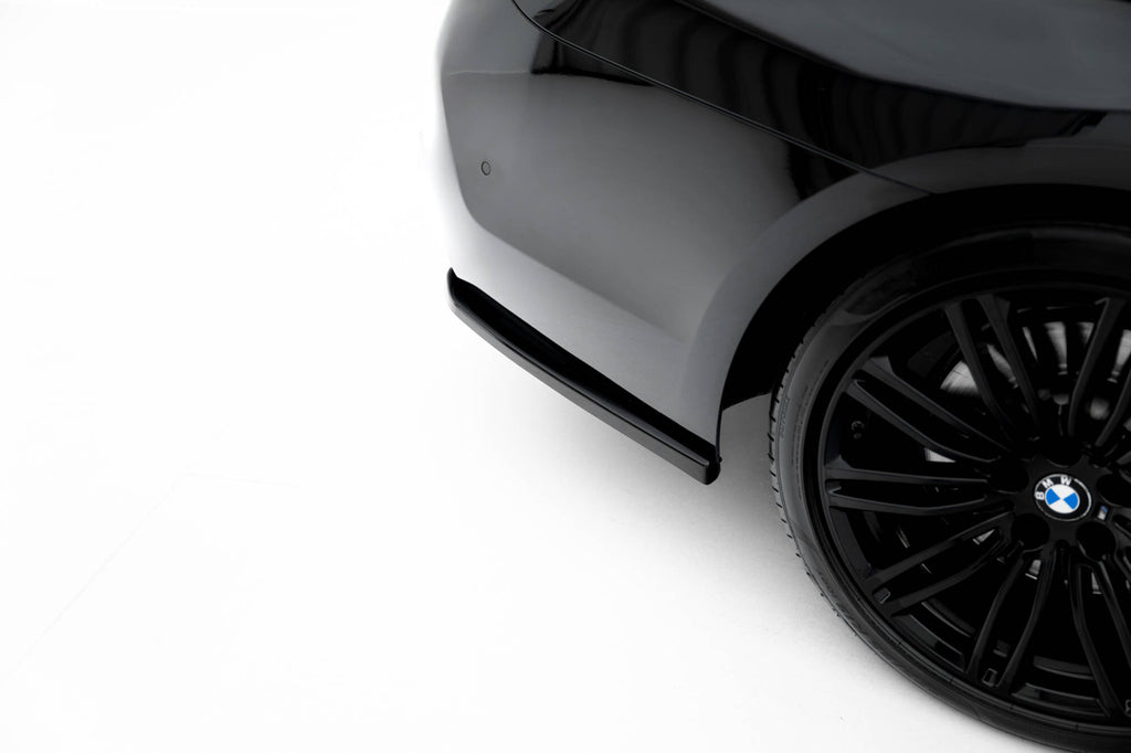 Maxton Design Heck Ansatz Flaps Diffusor passend für BMW M550i Limousine G30 schwarz Hochglanz