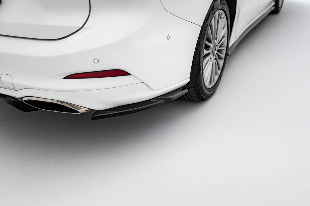 Maxton Design Heck Ansatz Flaps Diffusor passend für Ford Focus Vignale Kombi Mk4 schwarz Hochglanz