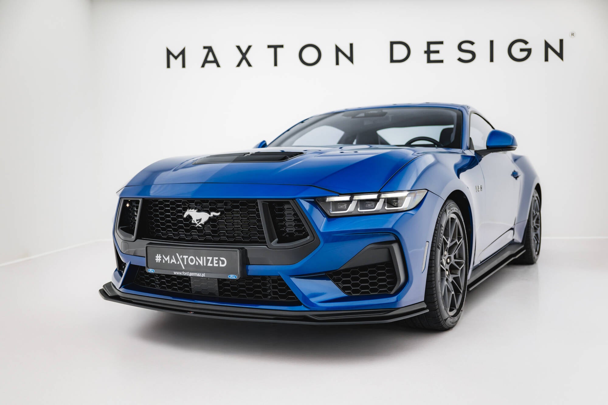 Maxton Design Street Pro Street+ Spoilerlippe Front Ansatz passend für Ford Mustang GT Mk7