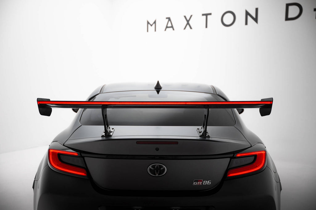 Maxton Design Carbon Spoiler With Internal Brackets Uprights + LED Toyota GR86 / Subaru BRZ Mk2 für Toyota GR86 Mk1