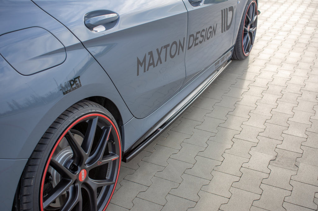 Maxton Design Seitenschweller Ansatz für V.1 für BMW 1er F40 M-Paket/ M135i Carbon Look