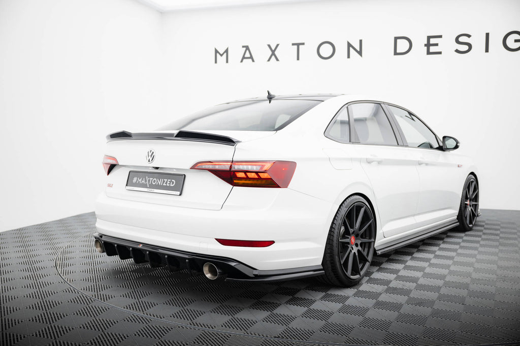 Maxton Design Spoiler CAP 3D passend für VW Jetta GLI Mk7 schwarz Hochglanz