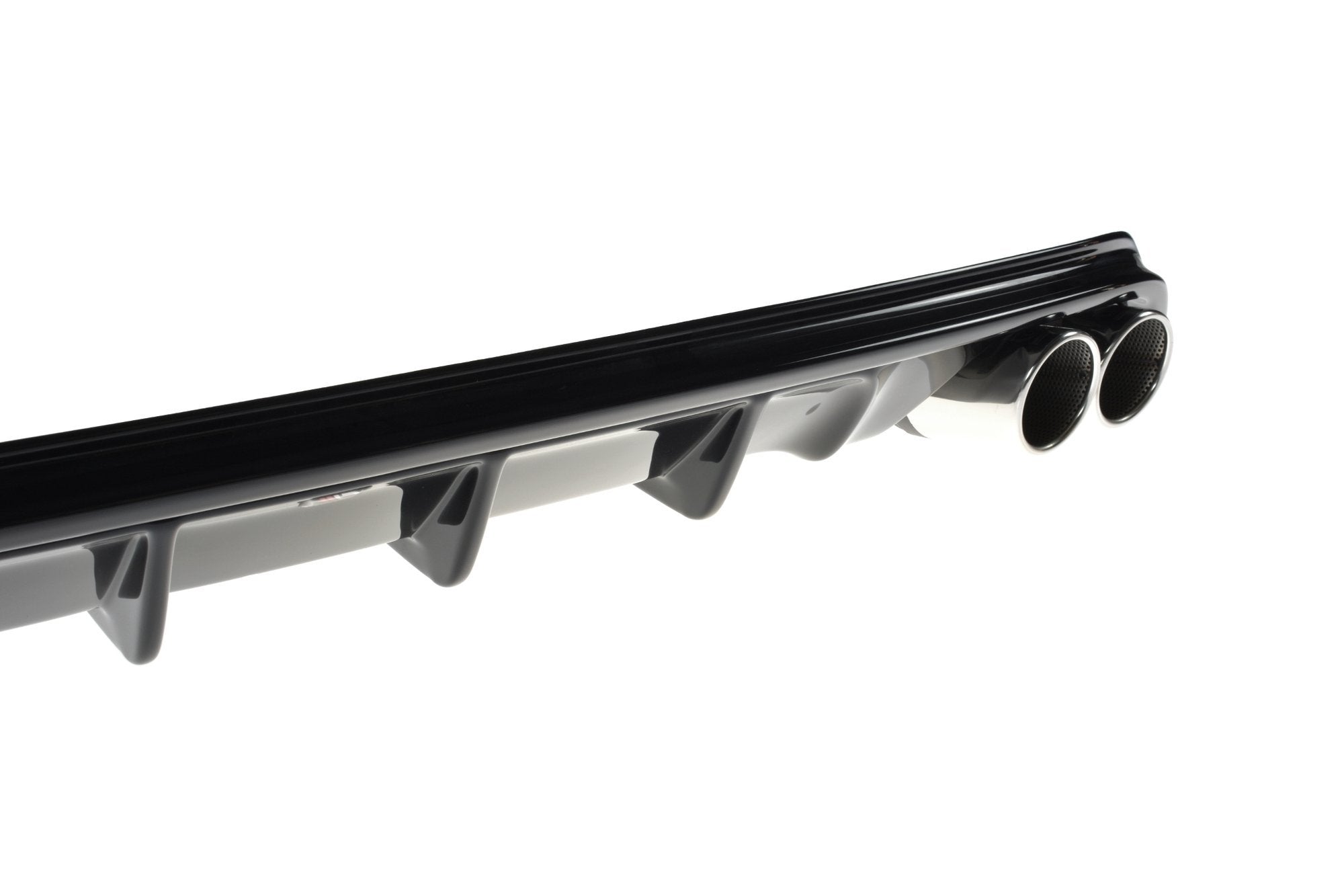 Maxton Design Diffusor Heck Ansatz passend für Ford Focus Hatchabck ST-Line schwarz Hochglanz