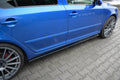 Maxton Design Street+ Seitenschweller Leisten passend für Skoda Octavia RS Mk2 / Mk2 FL schwarz Hochglanz