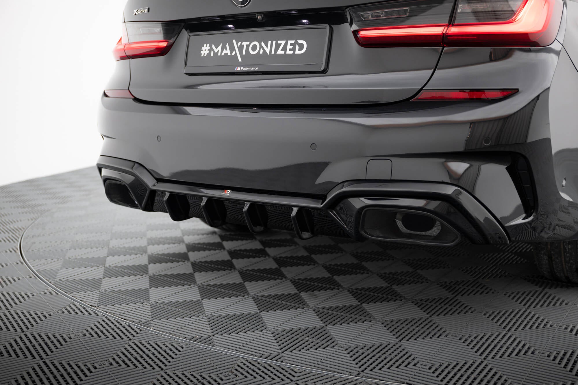 Maxton Design Diffusor Heck Ansatz passend für BMW M340i G20 / G21