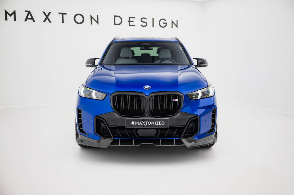 Maxton Design Prepreg Carbon Fiber Street+ Spoilerlippe Front Ansatz passend für BMW X5 M-Paket G05 Facelift