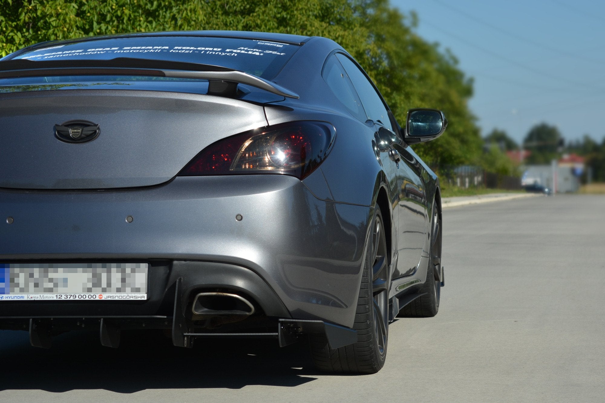 Maxton Design Spoiler CAP passend für HYUNDAI GENESIS COUPÉ MK.1 schwarz Hochglanz