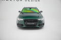 Maxton Design Street+ Spoilerlippe Front Ansatz V.2 passend für Audi S6 / A6 S-Line C7 schwarz Hochglanz