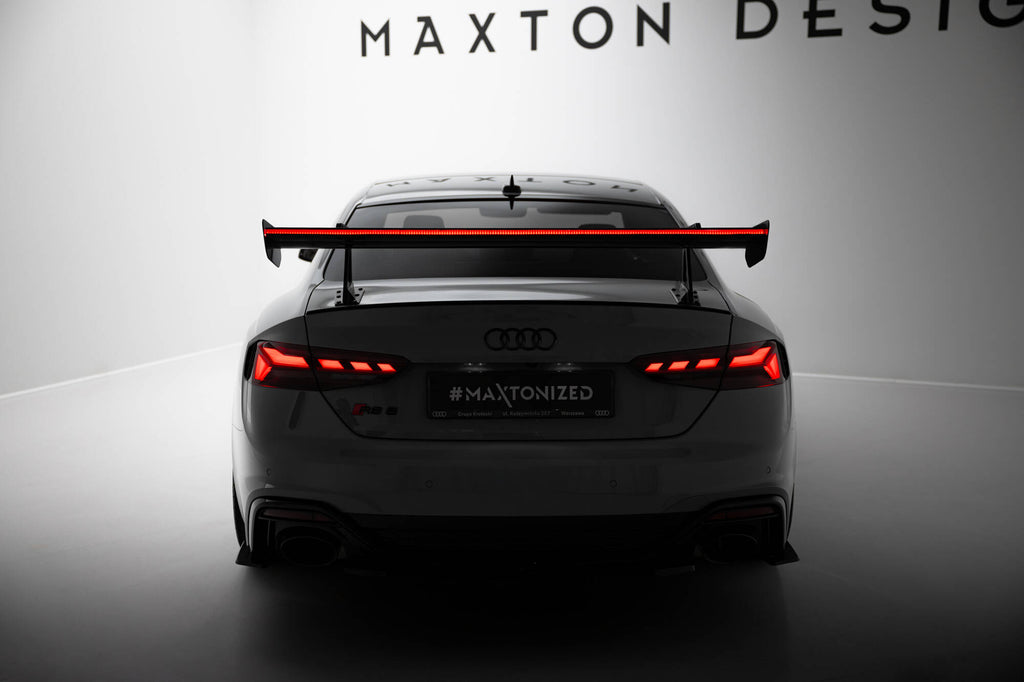 Maxton Design Carbon Spoiler With Upper Swan Mounting + LED Audi A5 / A5 S-Line / S5 / RS5 Coupe F5 / F5 Facelift für Audi A5 / S5 / RS5