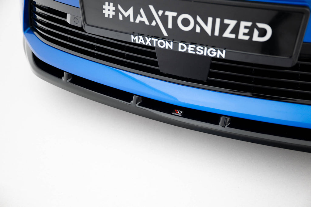 Maxton Design Street+ Spoilerlippe Front Ansatz V.2 passend für Opel Astra L (MK6) schwarz Hochglanz