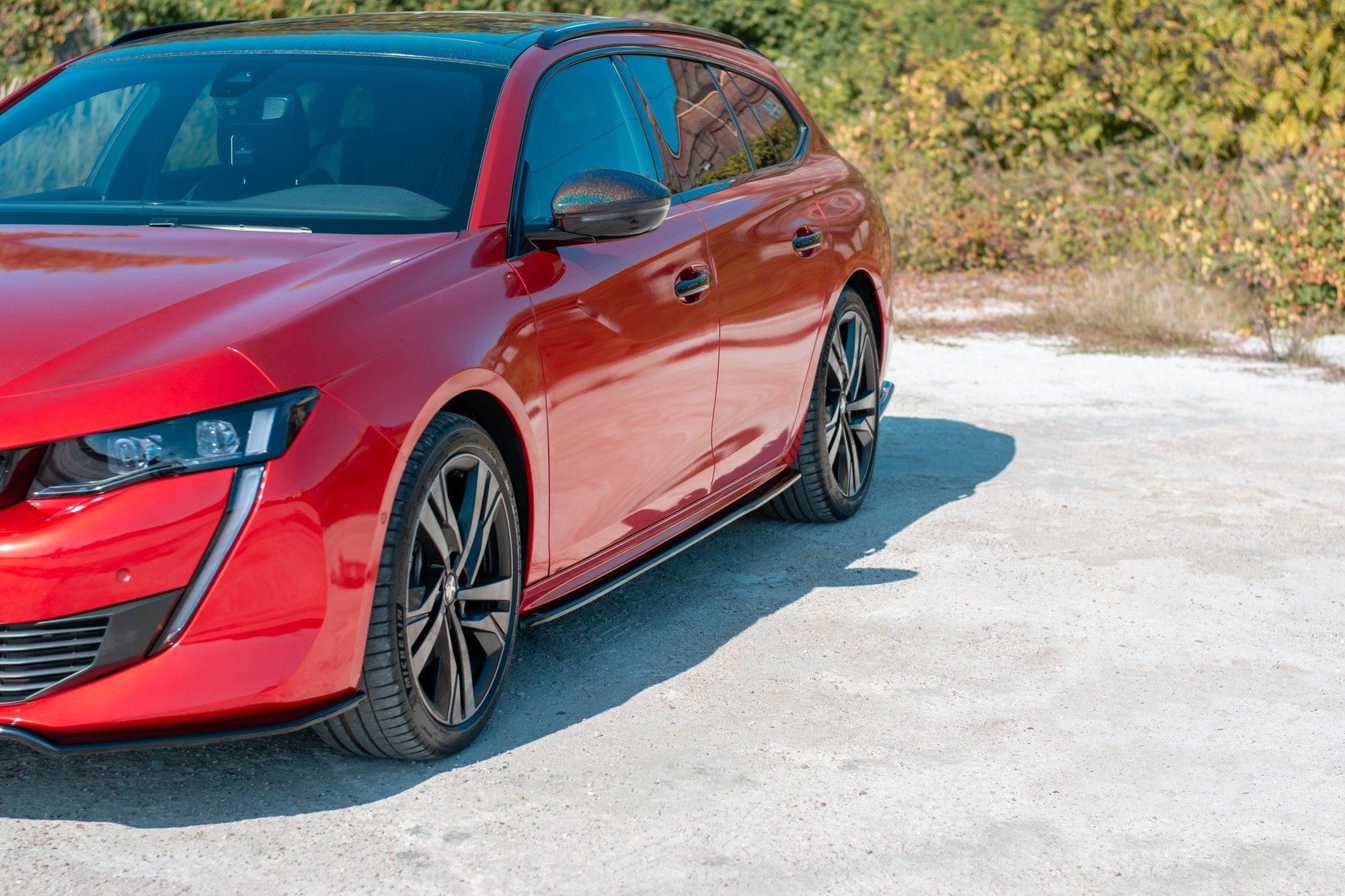 Maxton Design Street+ Seitenschweller Leisten passend für Peugeot 508 Mk2 schwarz Hochglanz