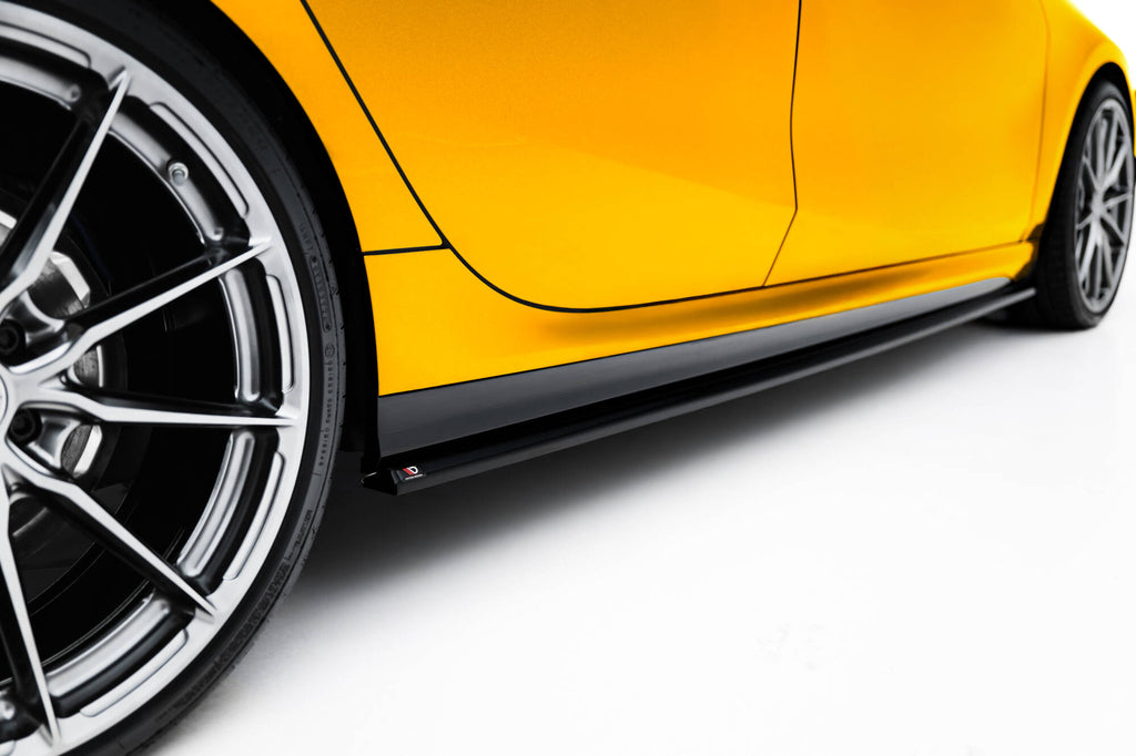 Maxton Design Street+ Seitenschweller Leisten passend für V.1 passend für BMW 1er M-Paket F70 schwarz Hochglanz