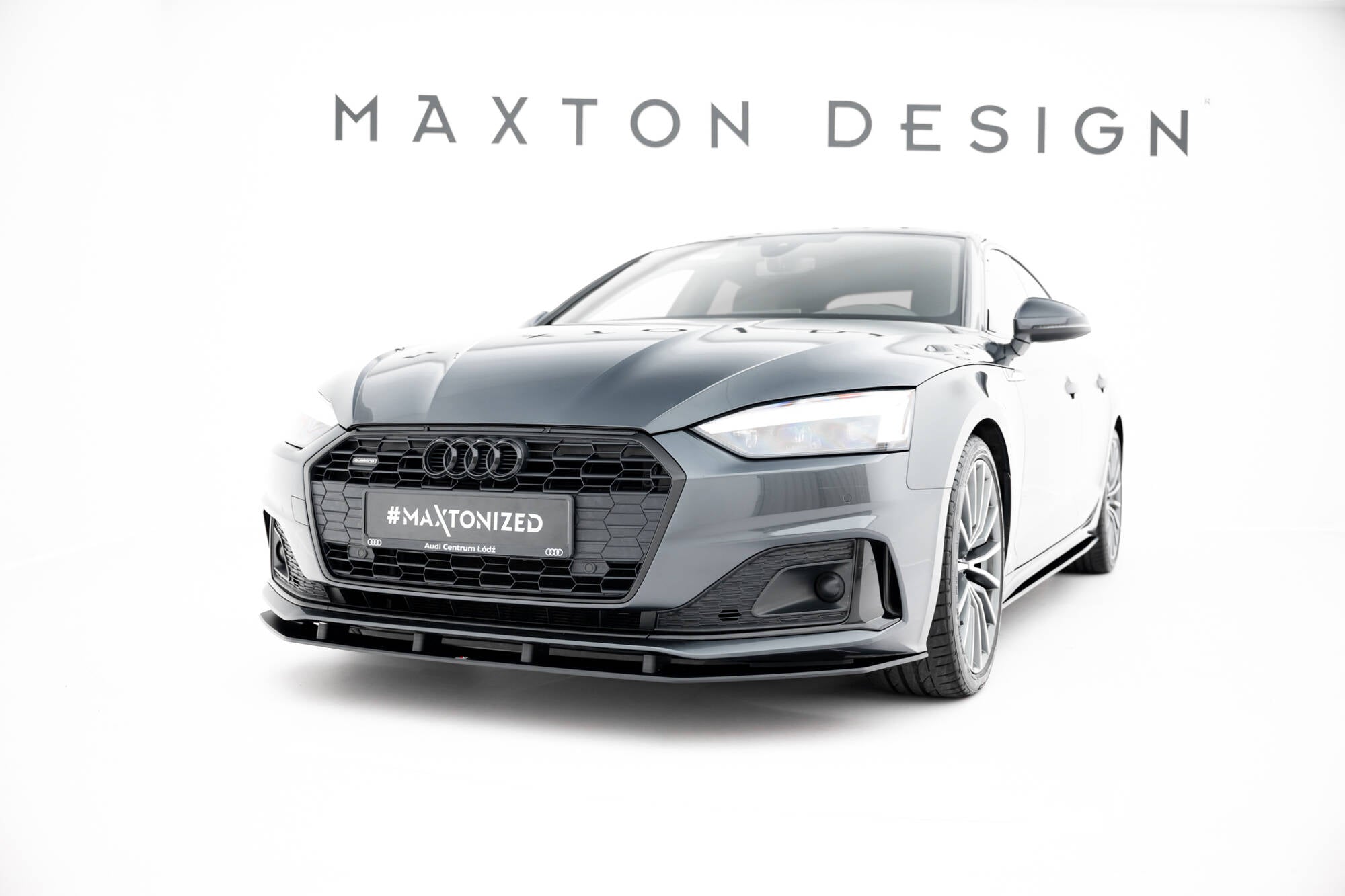 Maxton Design Street Pro Street+ Spoilerlippe Front Ansatz passend für Audi A5 F5 Facelift