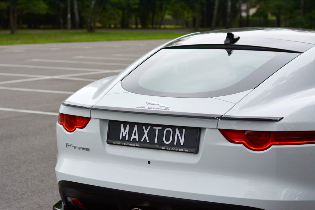 Maxton Design Spoiler CAP passend für Jaguar F-Type X152 schwarz Hochglanz