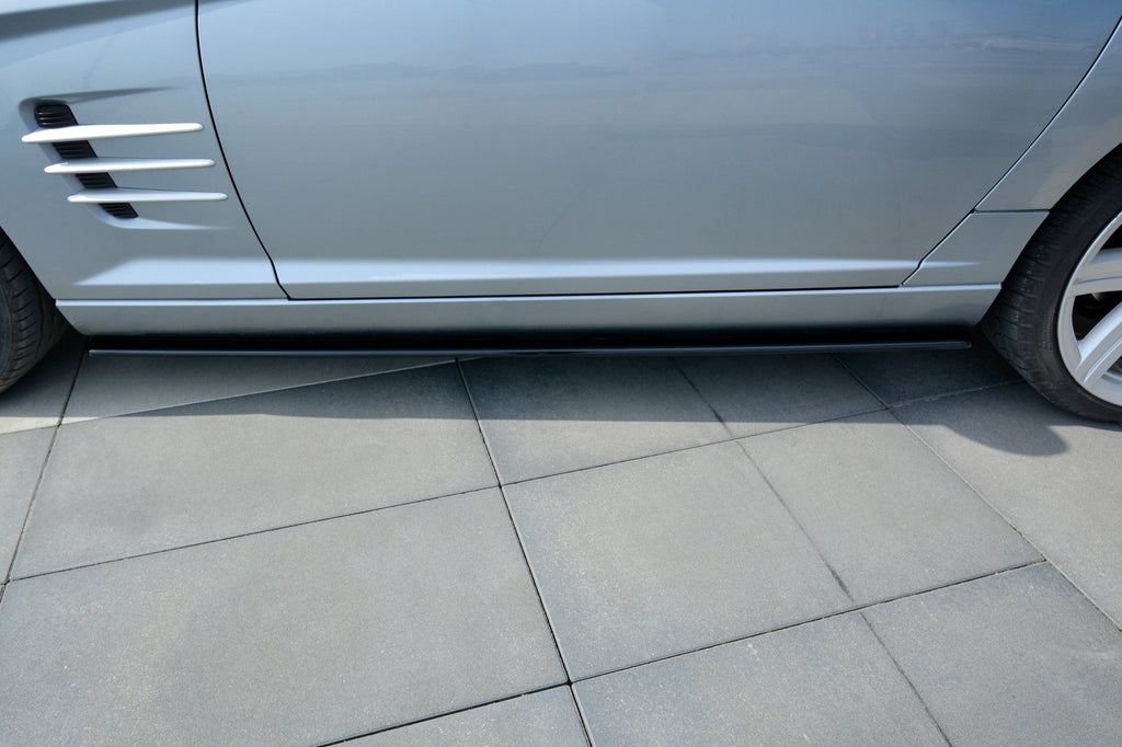 Maxton Design Street+ Seitenschweller Leisten passend für CHRYSLER CROSSFIRE schwarz Hochglanz