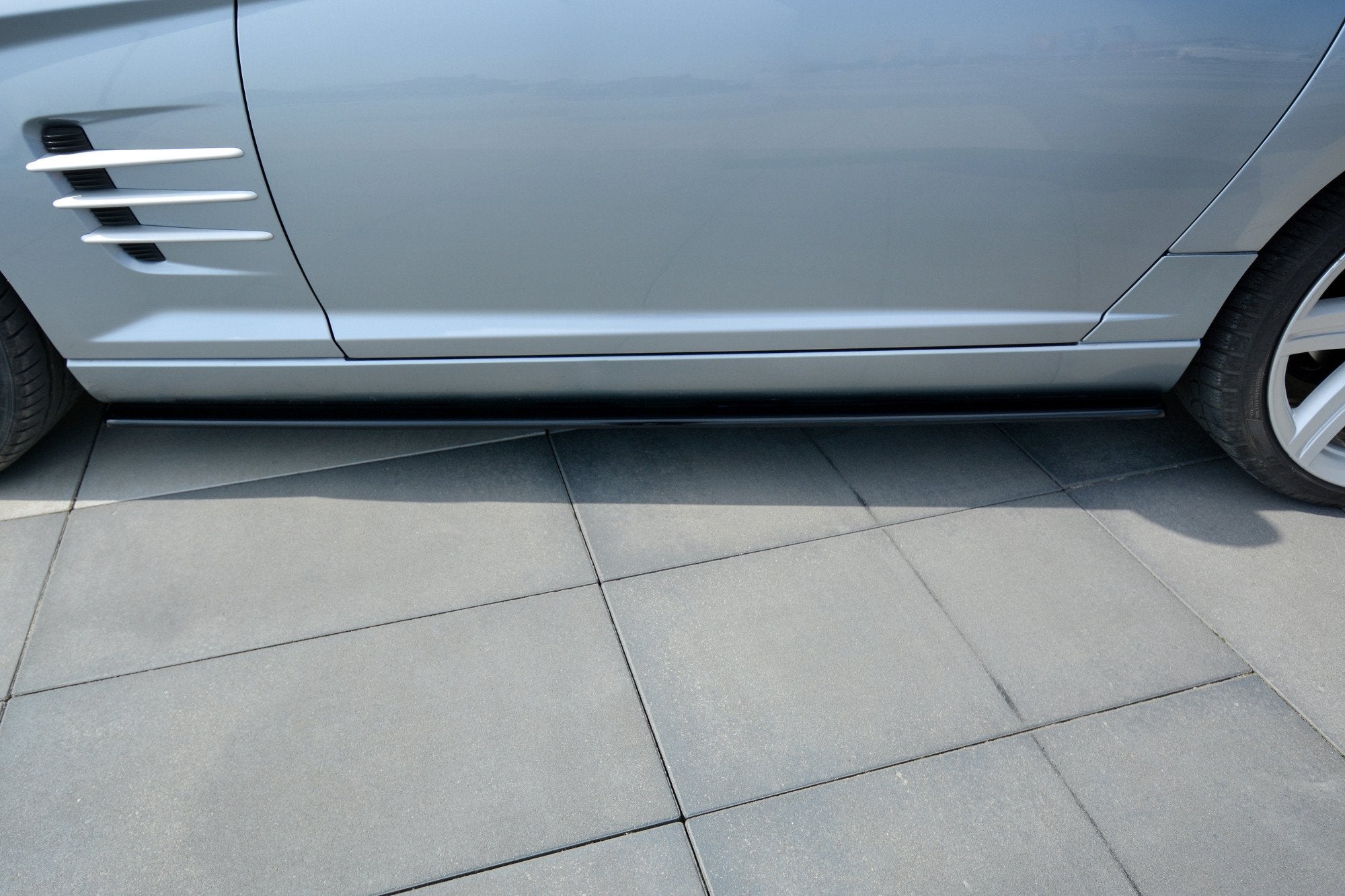 Maxton Design Street+ Seitenschweller Leisten passend für CHRYSLER CROSSFIRE schwarz Hochglanz