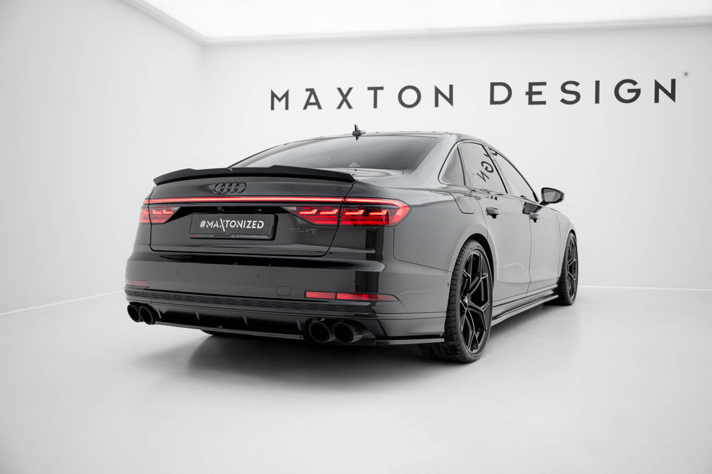 Maxton Design Heckansatz Audi S8 D5 schwarz Hochglanz für Audi A8