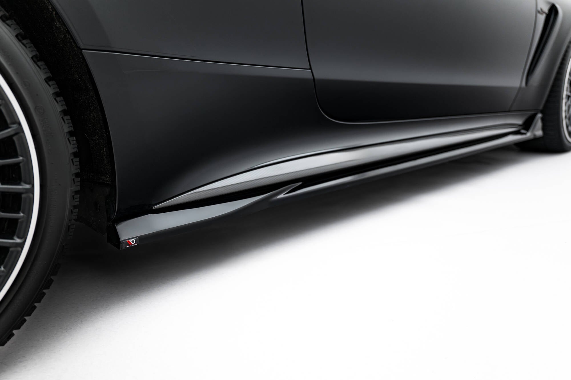 Maxton Design Street+ Seitenschweller Leisten passend für Mercedes-AMG CLE 53 C236 schwarz Hochglanz
