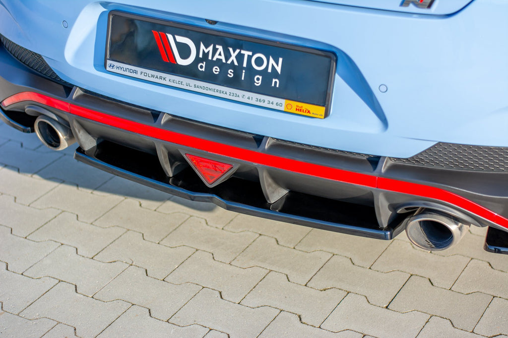 Maxton Design Heckansatz Hyundai I30 N Mk3 Fastback schwarz Hochglanz für Hyundai I30 N Mk3