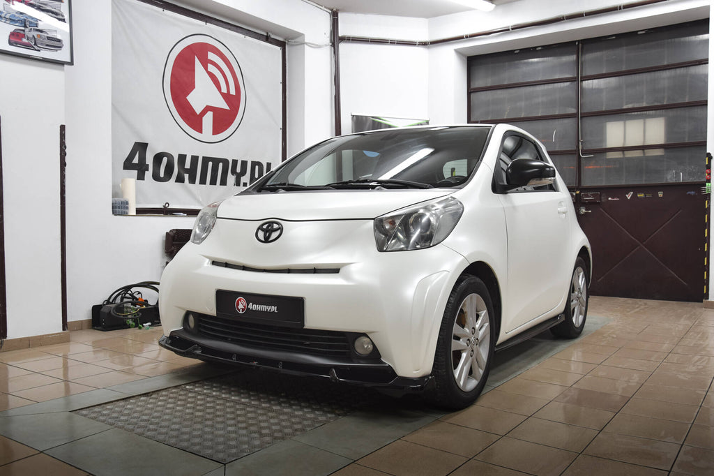 Maxton Design Street+ Spoilerlippe Front Ansatz passend für Toyota IQ schwarz Hochglanz