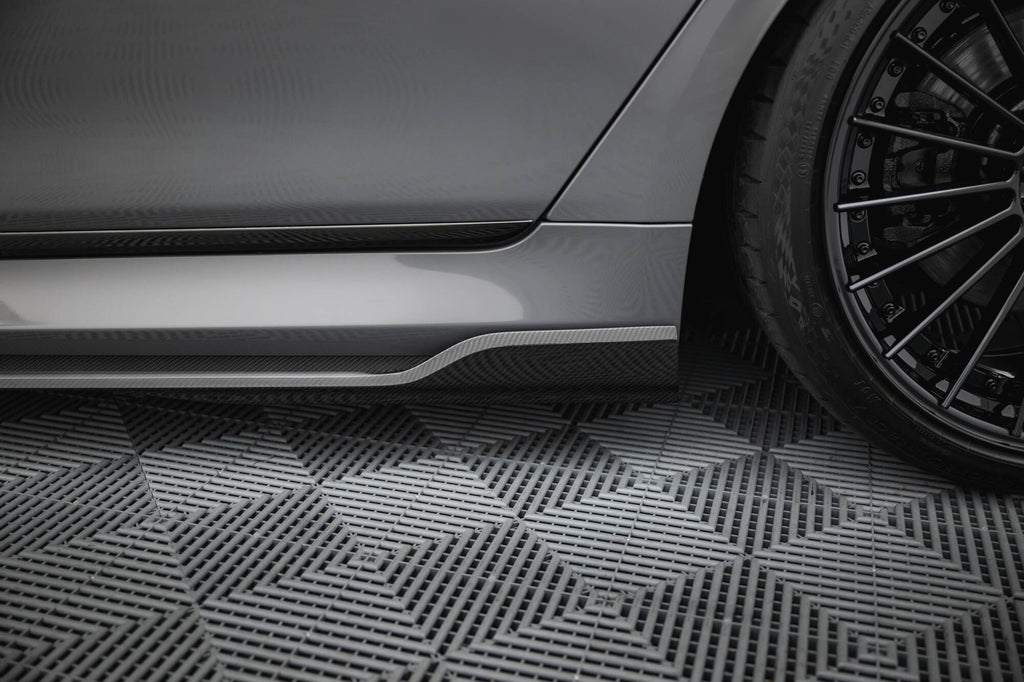 Maxton Design Set of Carbon Fiber Splitters BMW 7 M-Paket G11 Facelift schwarz matt für BMW