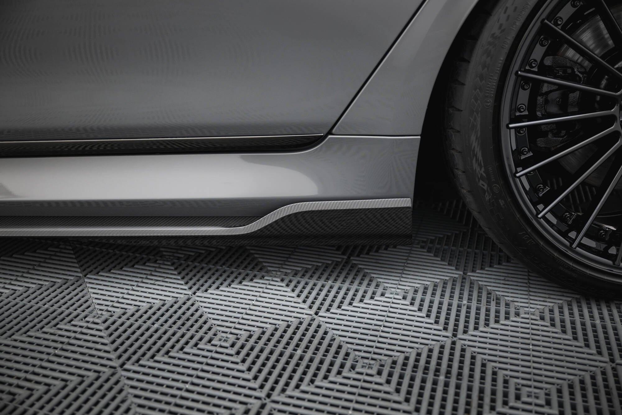 Maxton Design Set of Carbon Fiber Splitters BMW 7 M-Paket G11 Facelift schwarz matt für BMW