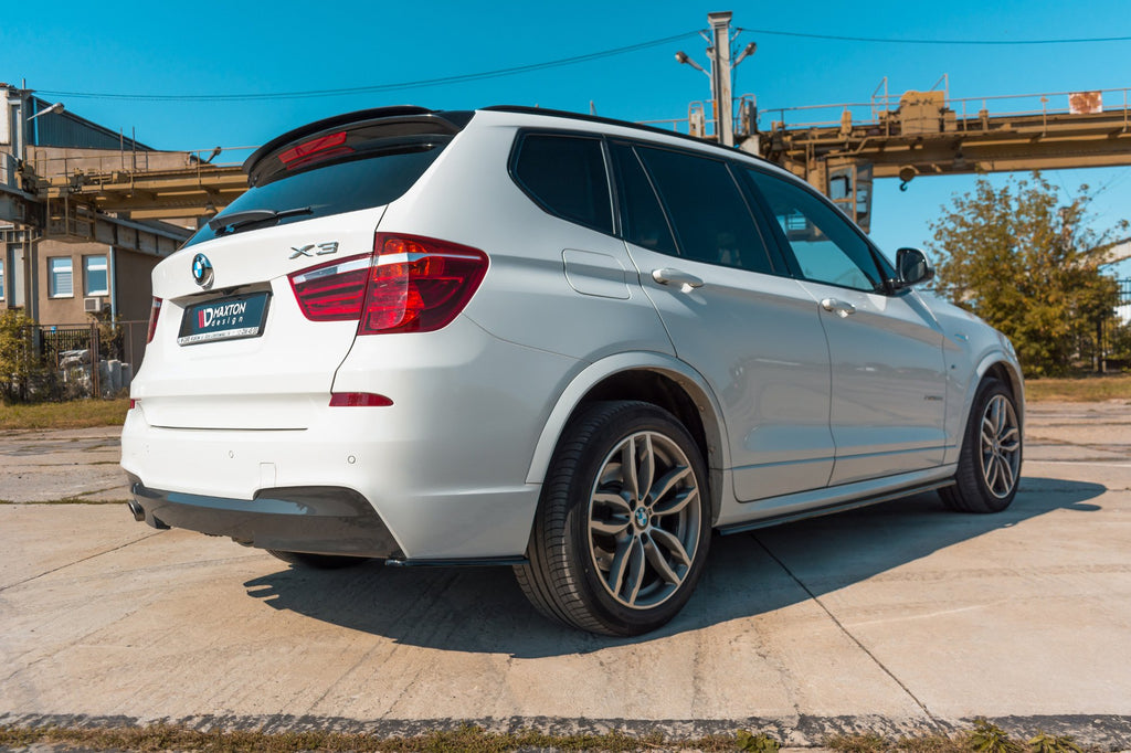 Maxton Design Street+ Seitenschweller Leisten passend für BMW X3 M-Paket F25 Facelift schwarz Hochglanz