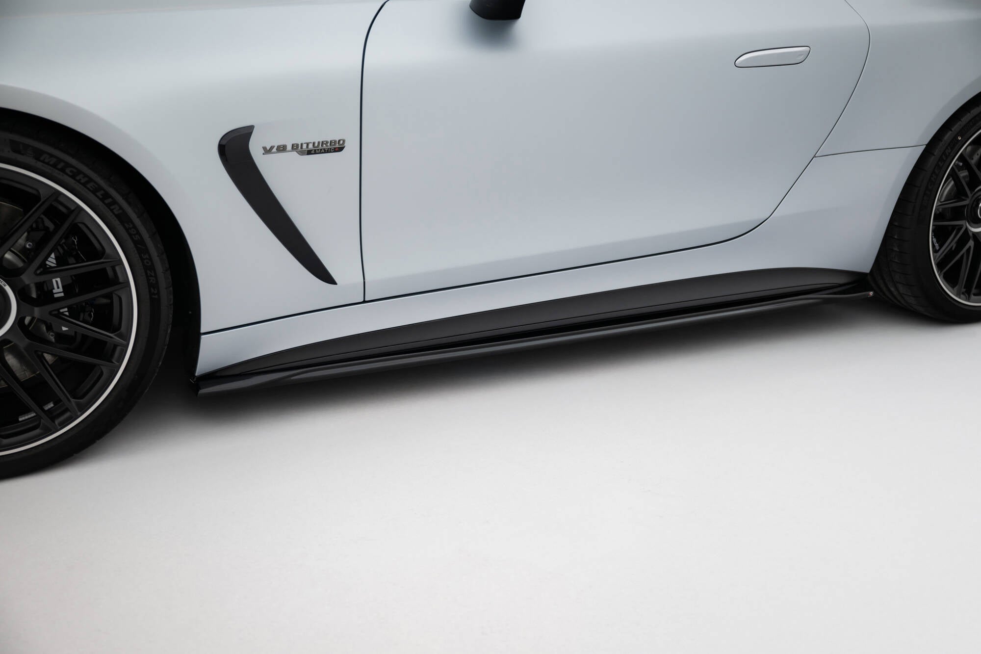 Maxton Design Street+ Seitenschweller Leisten passend für V.1 passend für Mercedes-AMG GT 63 / 55 / 63 S E Performance C192 schwarz Hochglanz