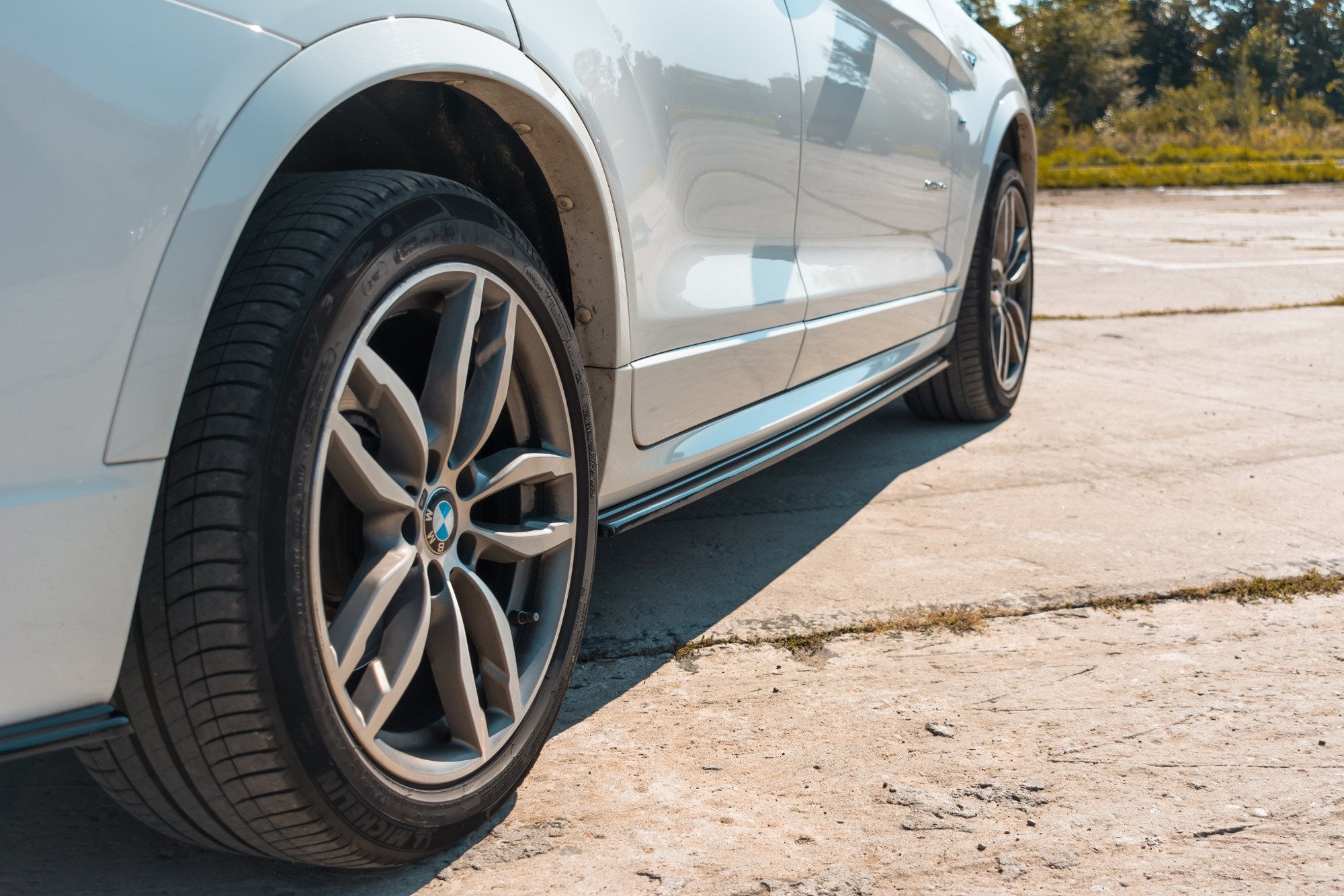 Maxton Design Street+ Seitenschweller Leisten passend für BMW X3 M-Paket F25 Facelift schwarz Hochglanz