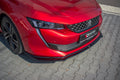 Maxton Design Street+ Spoilerlippe Front Ansatz V.2 passend für Peugeot 508 Mk2 schwarz Hochglanz