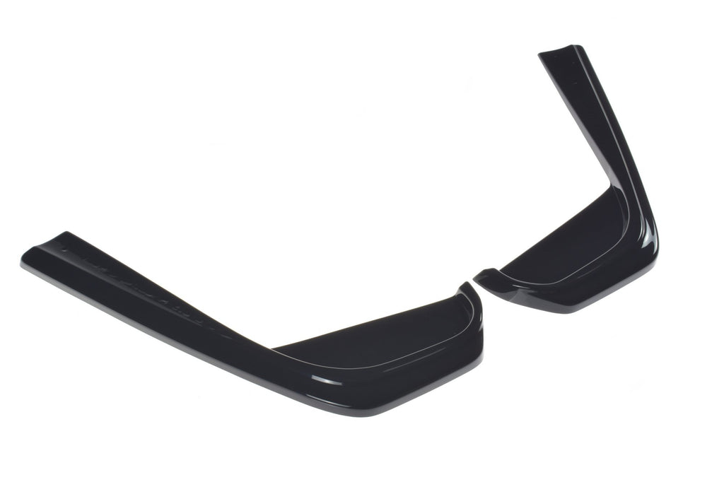 Maxton Design Heck Ansatz Flaps Diffusor passend für Mercedes-Benz E43 AMG / AMG-Line Limousine / Kombi W213 / S213 schwarz Hochglanz