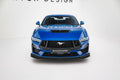 Maxton Design Street Pro Street+ Spoilerlippe Front Ansatz + Flaps passend für Ford Mustang GT Mk7 schwarz Hochglanz