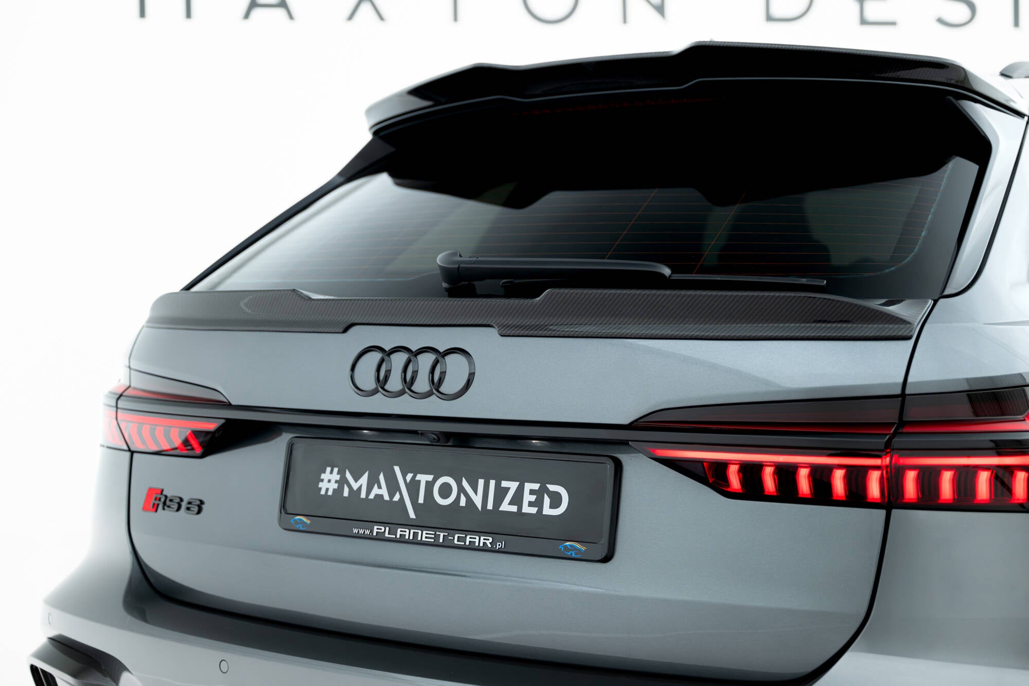 Maxton Design Prepreg Carbon Fiber Heckklappenspoiler (Niedriger) Audi RS6 C8 / C8 Facelift für Audi A6