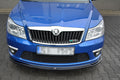 Maxton Design Street+ Spoilerlippe Front Ansatz V.2 passend für Skoda Octavia RS Mk2 FL schwarz Hochglanz