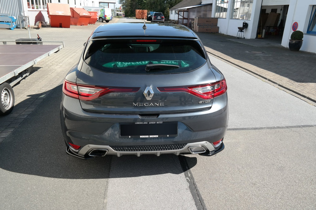 Maxton Design Heck Ansatz Flaps Diffusor passend für Renault Megane Mk.4 GT-Line schwarz Hochglanz
