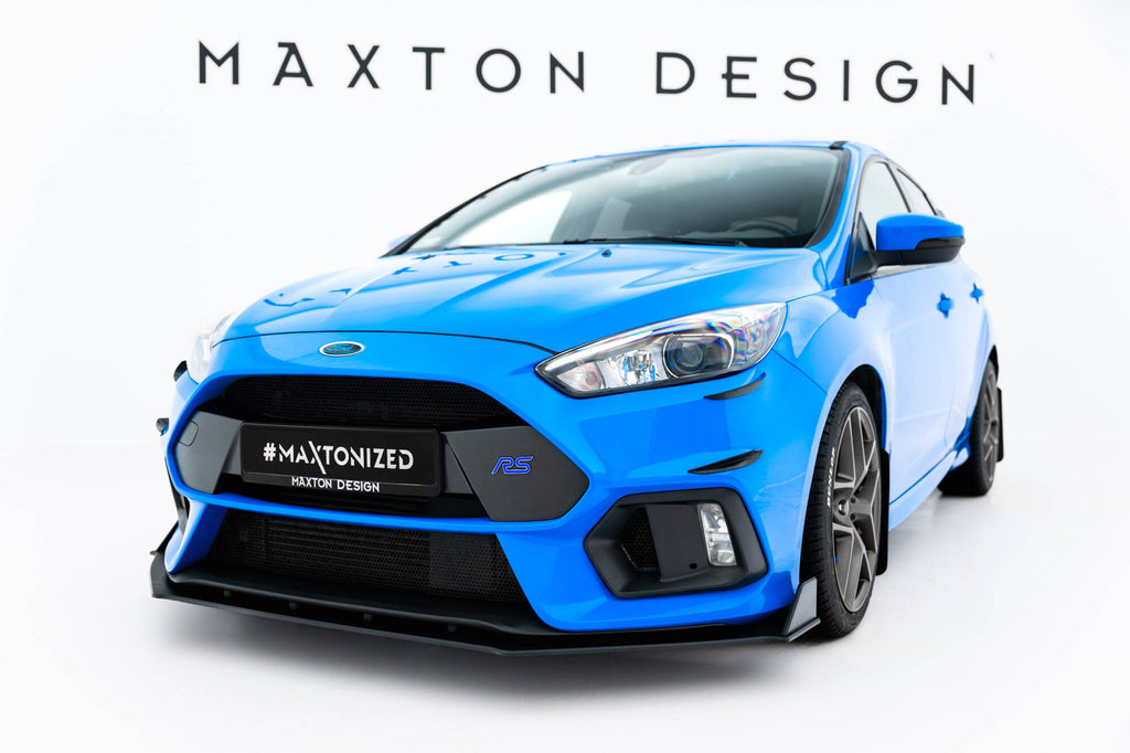 Maxton Design Street Pro Street+ Spoilerlippe Front Ansatz passend für / Frontansatz V.2 Ford Focus RS Mk3