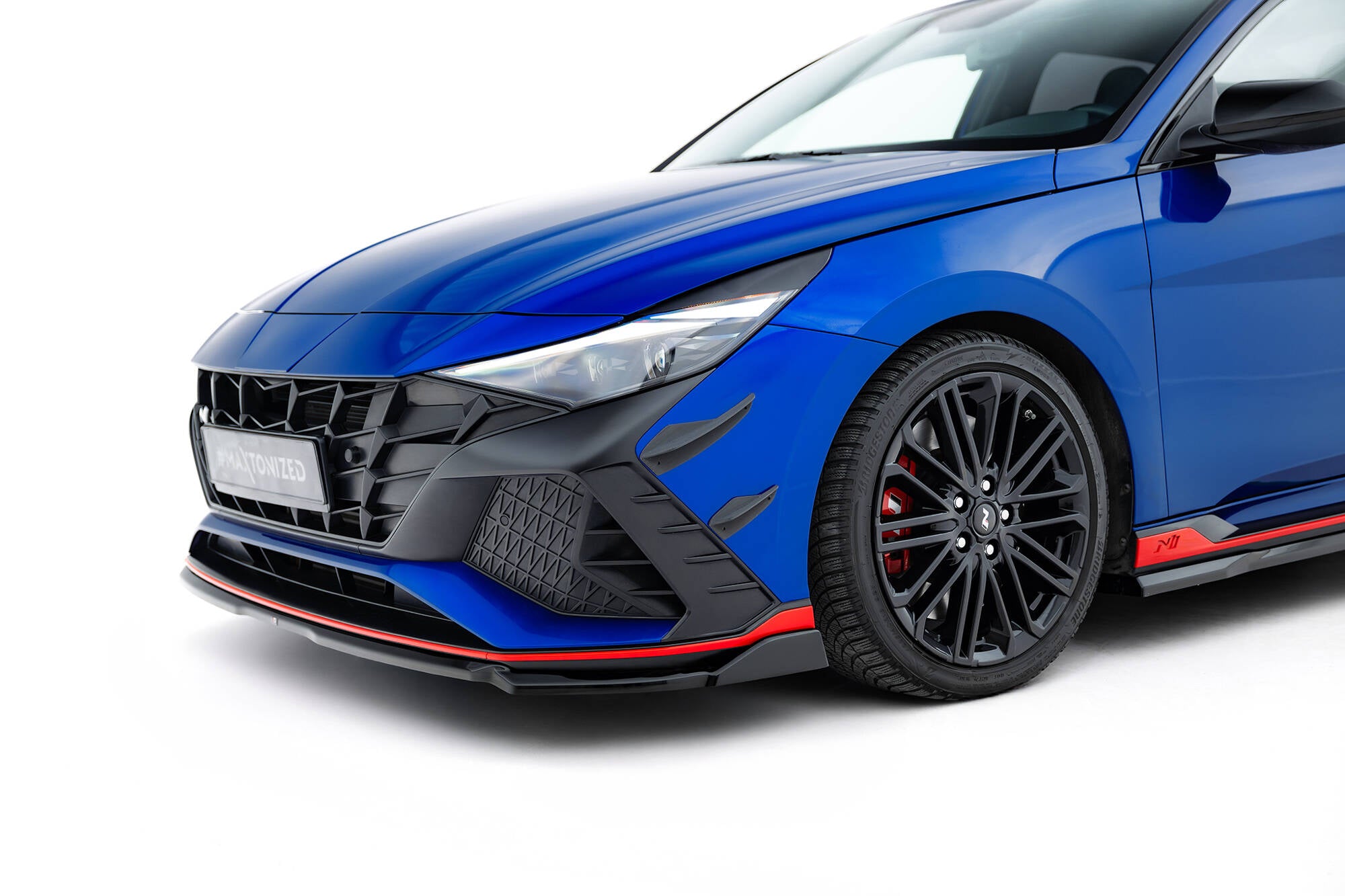 Maxton Design Stoßstangen Flaps Wings vorne Canards passend für Hyundai Elantra N Mk7