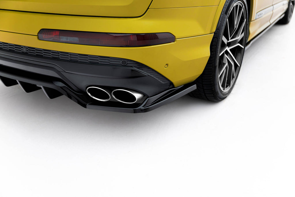 Maxton Design Street+ Mittlerer Diffusor RACE passend für Audi SQ7 Mk2 (4M) Facelift schwarz Hochglanz